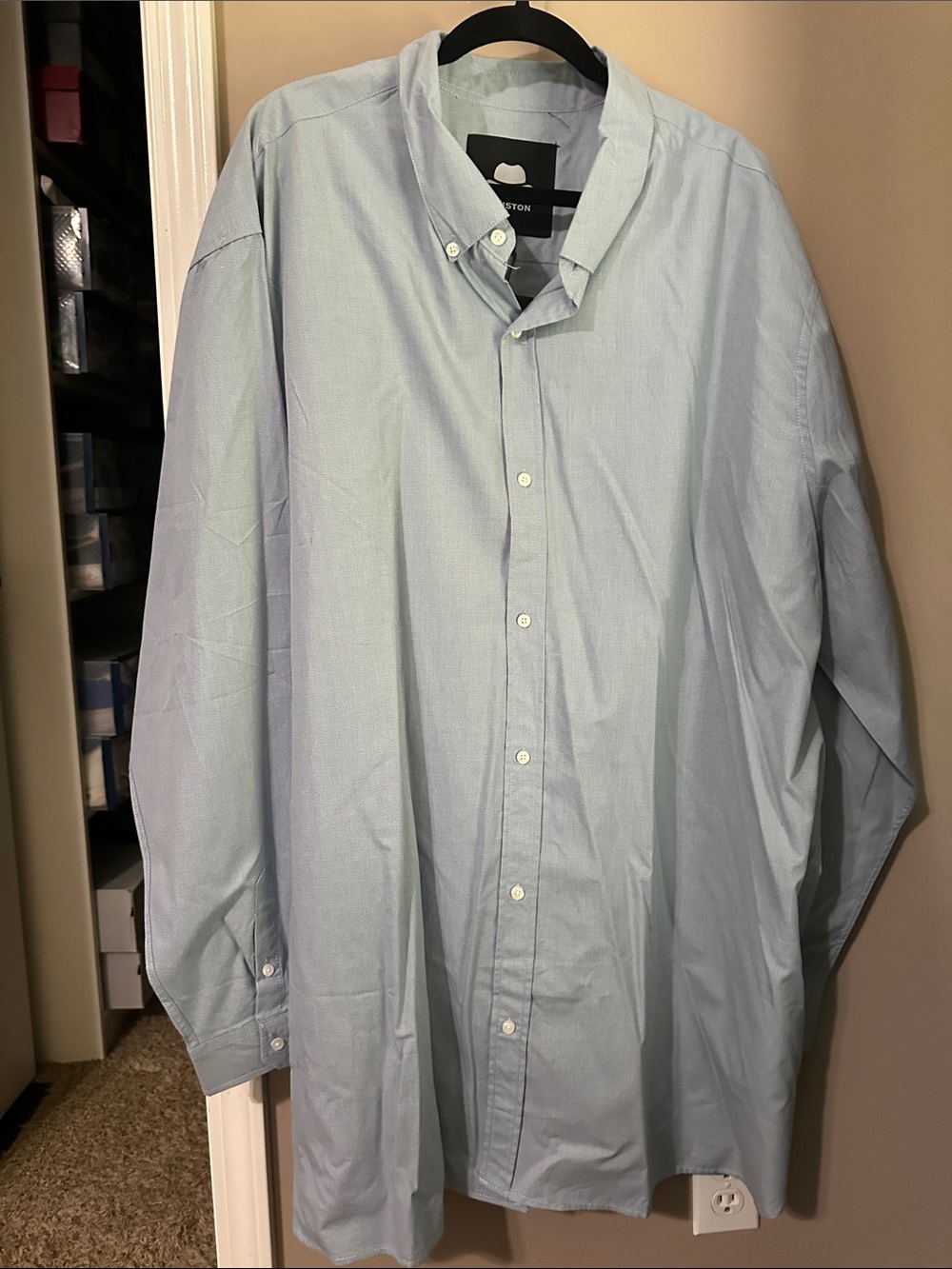 Button-Down Casual Shirt - Light Blue